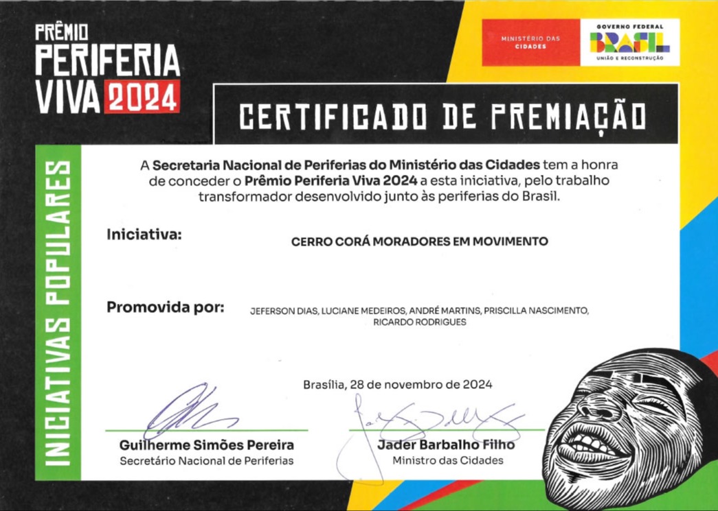 Recebemos o Prêmio Periferia Viva 2024!